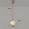 Lustre suspendu cristal ondulé en métal doré ou argenté Transparent