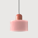 Suspension en verre coloré | Élégance rétro & touche pop Rose / Rose