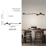 Lustre organique en bois massif | Design sculptural