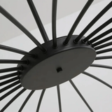 Lustre circulaire architectural en tubes à LED | Luminaire au design moderne