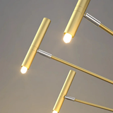 Lustre circulaire architectural en tubes à LED | Luminaire au design moderne