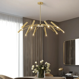 Lustre circulaire architectural en tubes à LED | Luminaire au design moderne