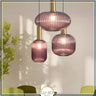 Suspension en vert violet vintage