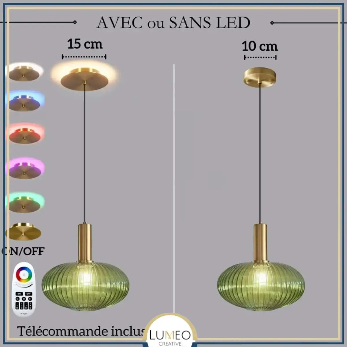 Socle à LED pour suspension