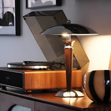 Lampe à poser design métal & bois | Style rétro chic