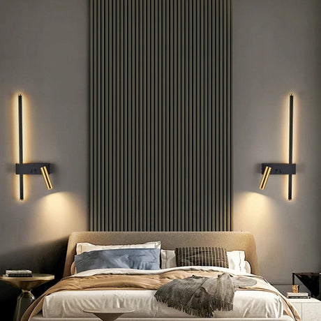 Applique murale LED & liseuse intégrée | Design asymétrique gauche/droite