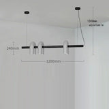Lustre design tubulaire contemporain 6 lampes | Gris / Dimmable
