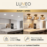 Kit de conversion spot en plafonnier | Encastrement 65 à 90 mm