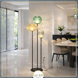 Lampadaire en verre vintage CRISTALI | 3 luminaires à personnaliser