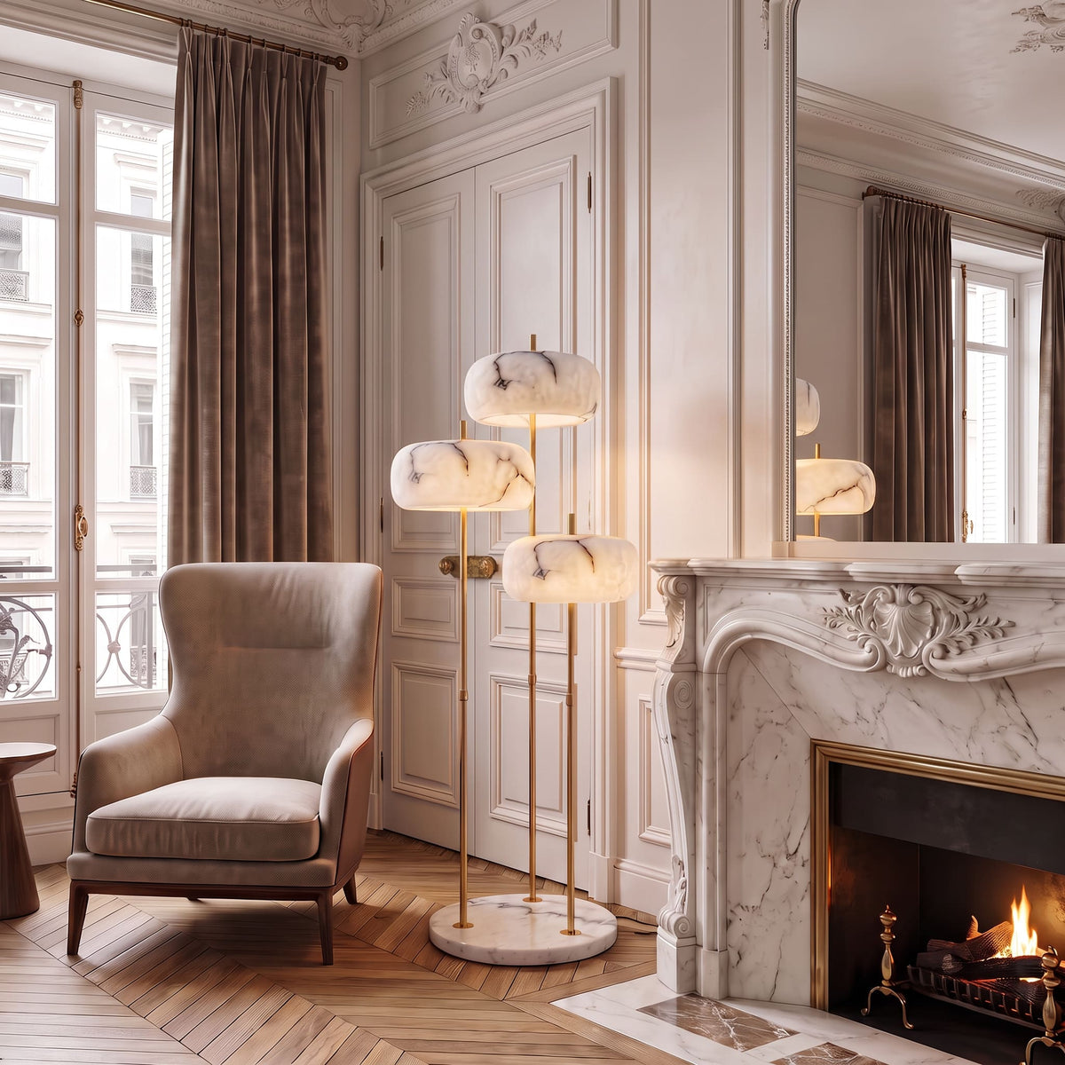 Lampadaire moderne en verre NOVA | 3 luminaires à personnaliser