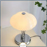 Lampe à poser vintage en verre coloré | Ambiance rétro et élégante Blanc / Blanc chaud