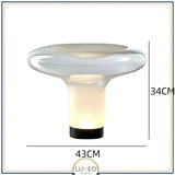 Lampe champignon en verre soufflé | Design sculptural