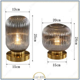 Lampe de table en verre vintage CRISTALI | A personnaliser