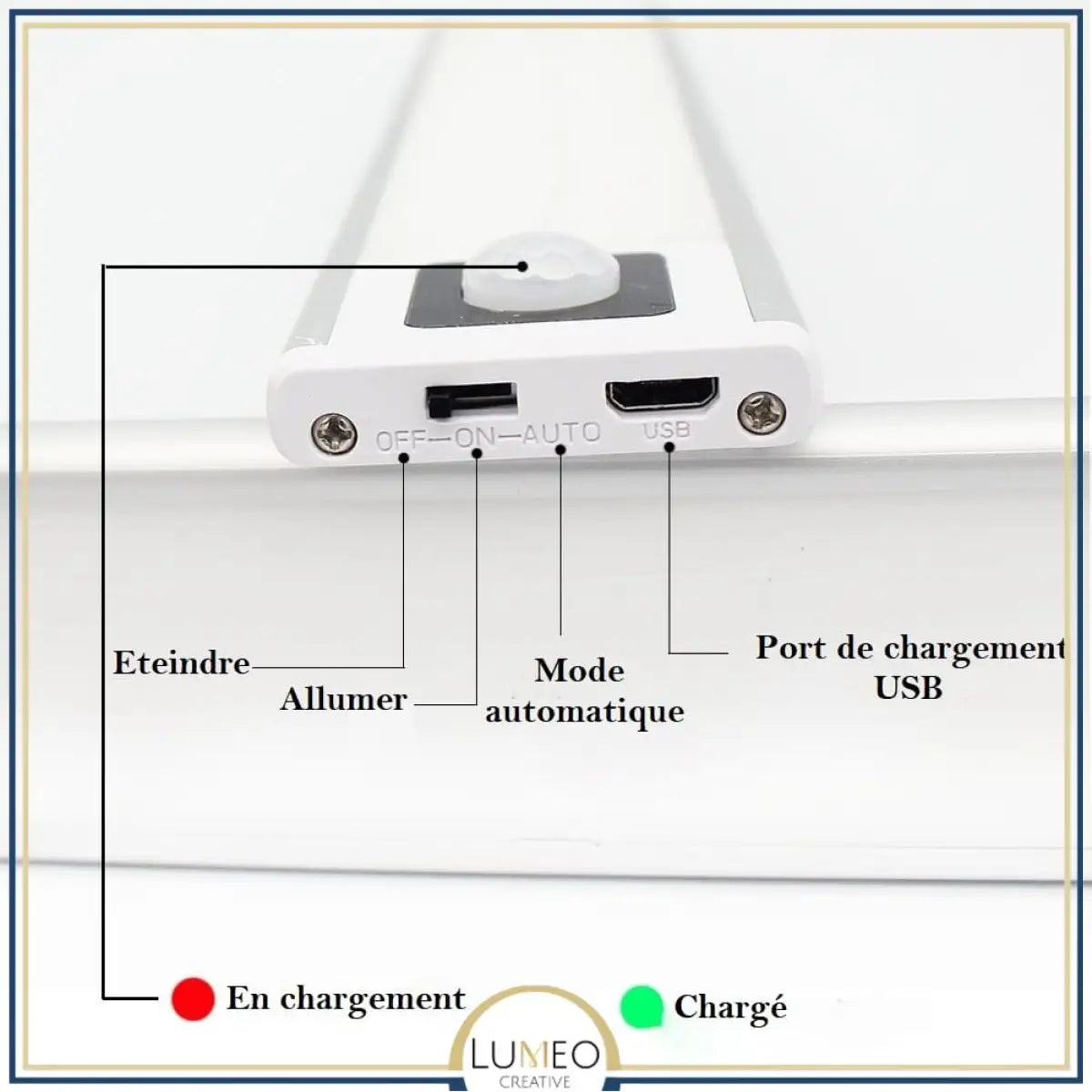 Lampe Led Sans Fil | Réglette Avec Détecteur De Mouvement