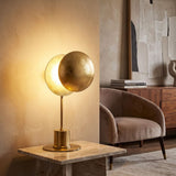 Lampe de table sans fil rechargeable ÉCLIPSE | Design chic & doré
