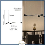 Lustre organique en bois massif | Design sculptural