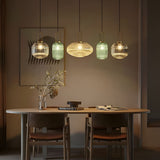 lustre salle à manger en verre style vintage chic et moderne
