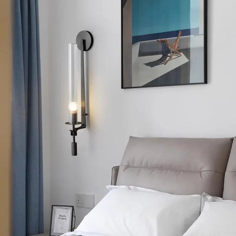 Applique murale rétro chic en verre rainuré | Luminaire mural vintage et sophistiqué