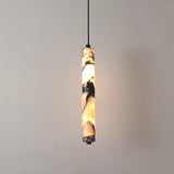 Suspension cylindrique en marbre | Luminaire chic & élégant