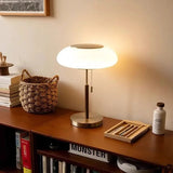 Lampe à poser abat jour en verre strié | Élégance Rétro chic