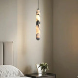 Suspension cylindrique en marbre | Luminaire chic & élégant