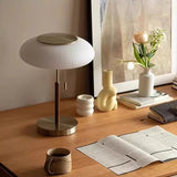 Lampe à poser abat jour en verre strié | Élégance Rétro chic
