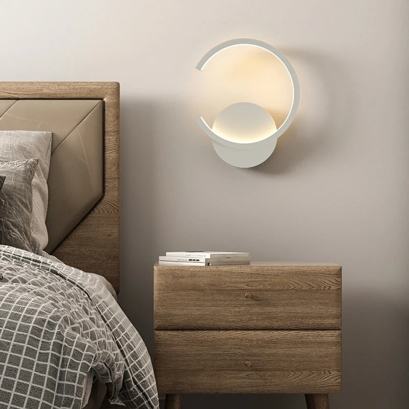 Applique murale LED demi cercle minimaliste | Élégance géométrique