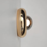 Applique murale dorée ou crème design sphérique | Luminaire mural art déco