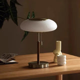 Lampe à poser abat jour en verre strié | Élégance Rétro chic