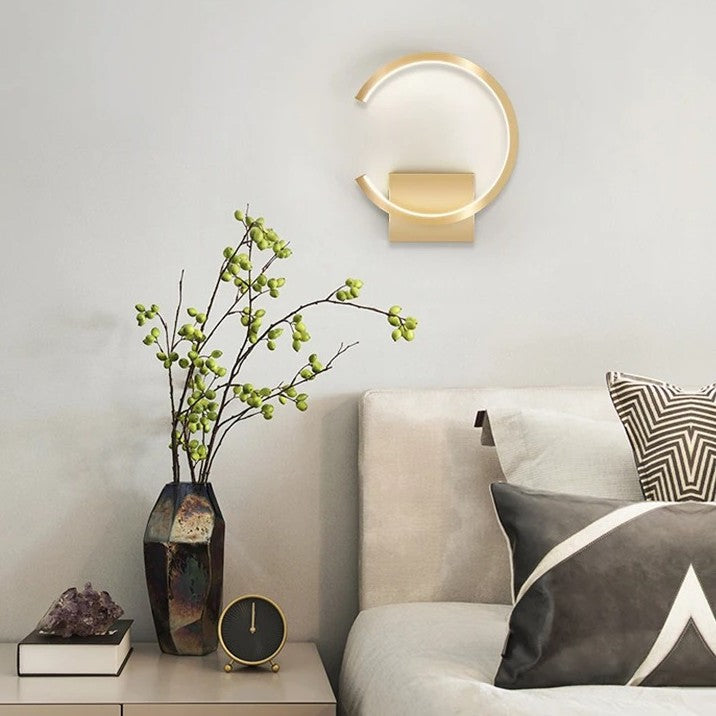 Applique murale LED demi cercle minimaliste | Élégance géométrique