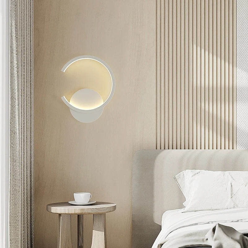 Applique murale LED demi cercle minimaliste | Élégance géométrique