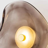 Applique murale en verre artistique | Luminaire décoratif au design organique et lumineux