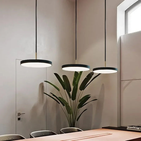 Suspension ronde minimaliste au style nordique | Luminaire suspendu à LED