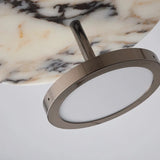 Suspension disque en marbre naturel | Luminaire haut de gamme à LED