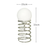 Lampe à poser design globe ressort | Élégance contemporaine