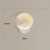Applique murale LED demi cercle minimaliste | Élégance géométrique