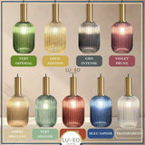 Plafonnier en verre vintage CRISTALI | Verre fumé et coloré