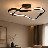 Plafonnier LED ondulé noir | Luminaire design TORSADE