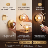 Applique murale ronde en verre vintage - Collection CRISTALI SIGNATURE