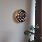 Applique murale dorée ou crème design sphérique | Luminaire mural art déco