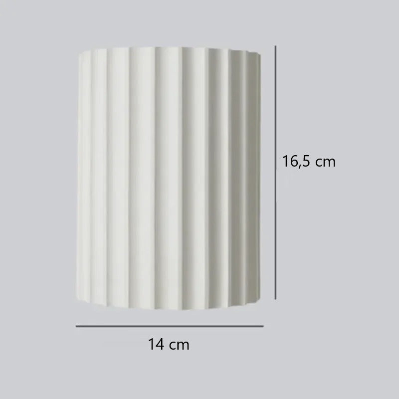 Applique murale rainurée | Éclairage mural moderne et texturé Blanc
