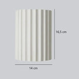Applique murale rainurée | Éclairage mural moderne et texturé Blanc