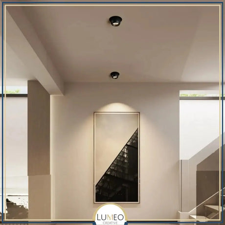 Spot encastré orientable design boule| Finition noire ou blanche