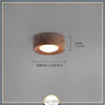 Spot LED bois massif | Éclairage plafond raffiné et naturel A / Noyer foncé