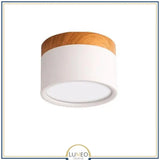 Spot LED décor bois | Éclairage design pour plafond moderne