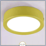 Spot LED extra plat multicolore | Éclairage discret pour plafond vitrine ou meuble 7W / Jaune / Blanc froid
