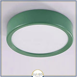 Spot LED extra plat multicolore | Éclairage discret pour plafond vitrine ou meuble 7W / Vert / Blanc froid