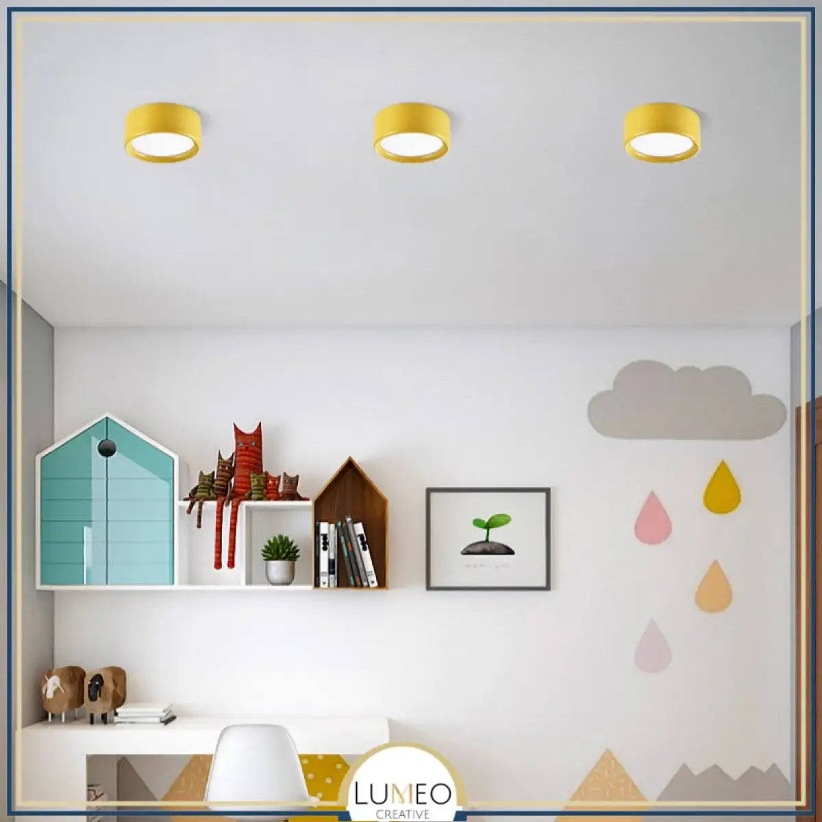Spot LED extra plat multicolore | Éclairage discret pour plafond vitrine ou meuble