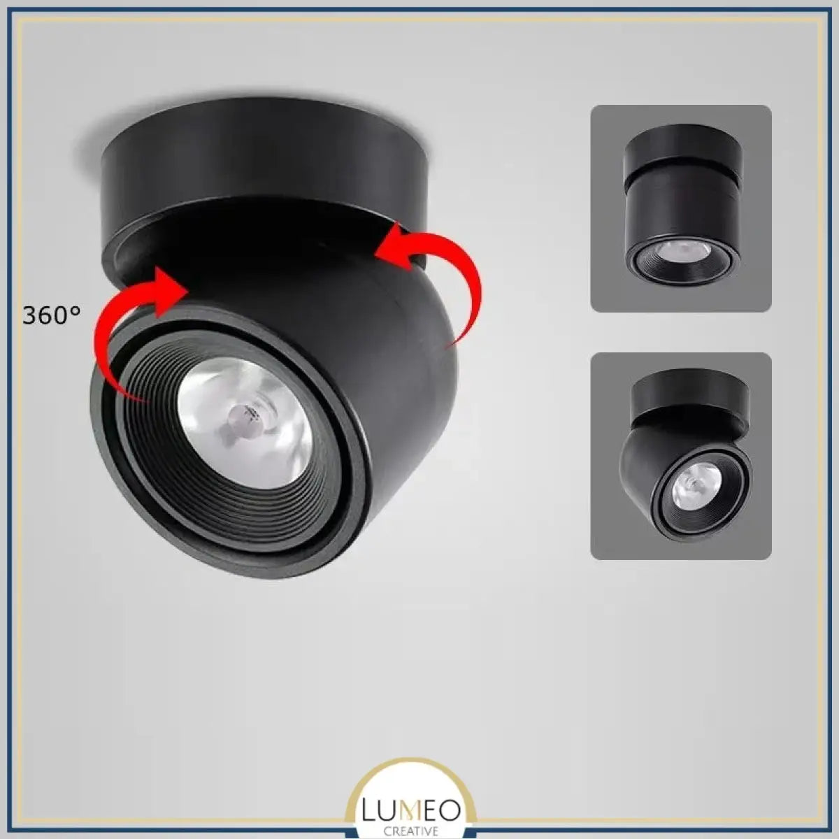 Spot plafonnier LED orientable | Design compact & coloré