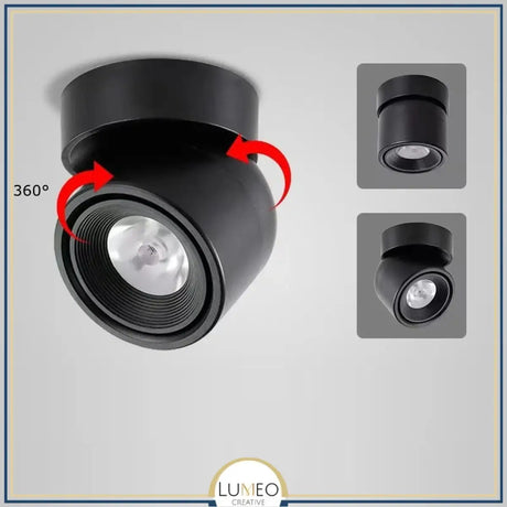 Spot plafonnier LED orientable | Design compact & coloré